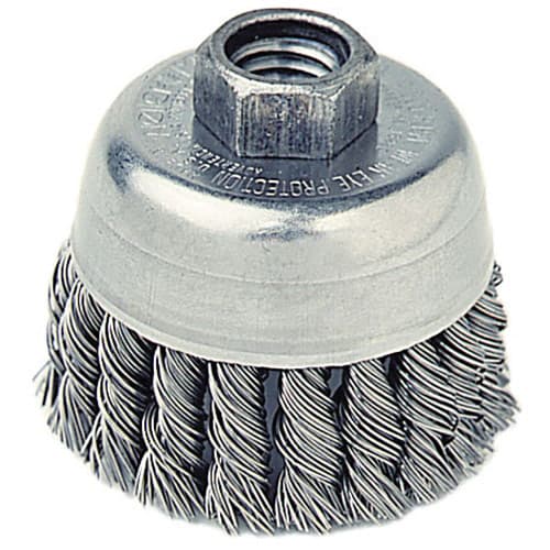 Weiler 13286 2-3/4" Single Row Wire Cup Brush, .020, 5/8"-11 A.H. - My Tool Store