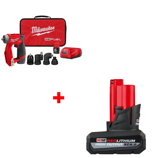 Milwaukee 2505-22 M12 FUEL Drill/Driver Kit w/ FREE 48-11-2450 M12 Battery Pack - My Tool Store