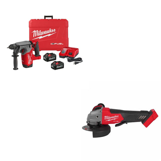 Milwaukee 2912-22 M18 FUEL Rotary Hammer Kit w/ FREE 2880-20 M18 FUEL Grinder - My Tool Store