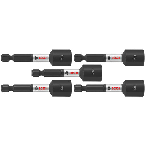 Bosch ITNS7162B 5-Pc Impact Tough 7/16" x 2-9/16" Nutsetters - My Tool Store