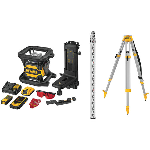 DeWalt DW080LRSK 20V MAX Tool Connect Red Tough Rotary Laser Kit - My Tool Store