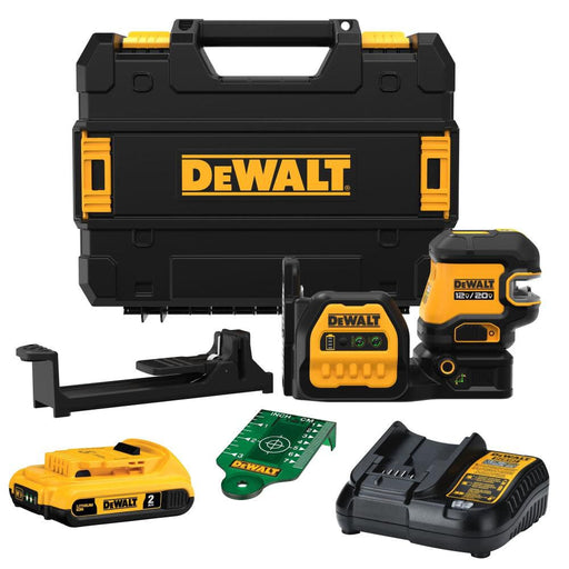 DeWalt DCLE34220G 20V Cross line 2 Spot Combo Laser Kit w/ Battery - My Tool Store
