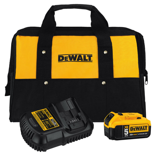 DeWalt DCB205CK 20V MAX 5.0Ah Battery Charger Kit with Bag