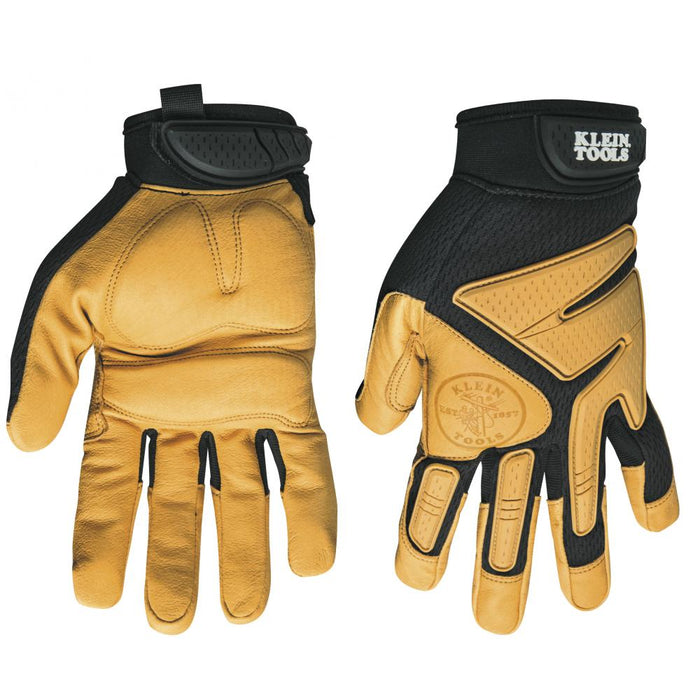 Klein 40221 Journeyman Leather Gloves, size L - My Tool Store