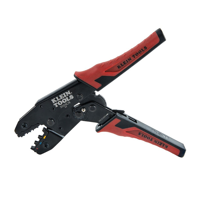 Klein 3005CR Ratcheting Crimper, 10-22 AWG - Insulated Terminals - My Tool Store