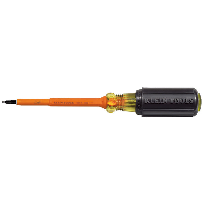 Klein 661-4-INS Insulated #1 Square - 4" Screwdriver