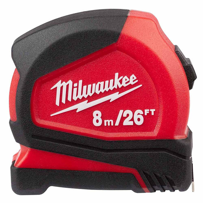Milwaukee 48-22-6626 8m / 26' Compact Tape Measure - My Tool Store
