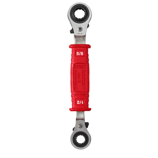 Milwaukee 48-22-9212 Lineman’s 4-in-1 Insulated Ratcheting Box Wrench - My Tool Store