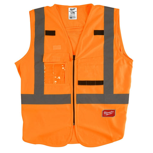 Milwaukee 48-73-5033 High Visibility Orange Safety Vest - XXL/XXXL - My Tool Store