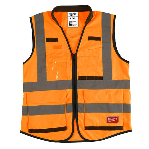 Milwaukee 48-73-5052 High Visibility Orange Performance Safety Vest - L/XL - My Tool Store