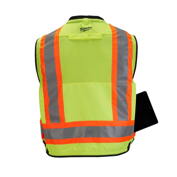 Milwaukee 48-73-5162 Class 2 Surveyor's High Visibility Yellow Safety Vest - L/XL - My Tool Store