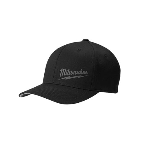 Milwaukee 504B-LXL FLEXFIT Fittted Hat - Black, L-XL - My Tool Store