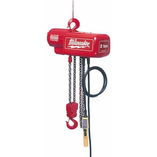 Milwaukee 9561 Professional Electric Chain Hoist - 1/2 Ton Capacity, 15Ft. Lift - My Tool Store