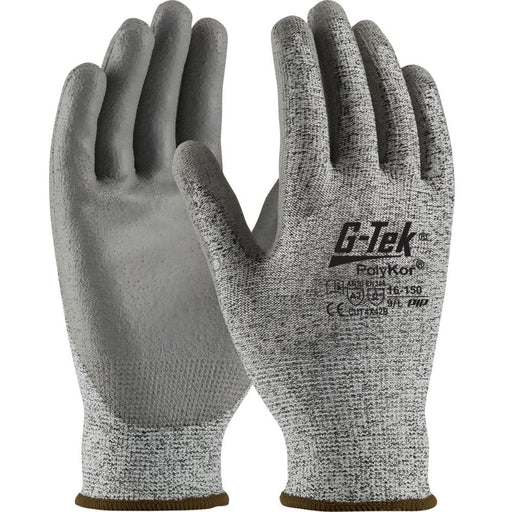 PIP Industrial Products 16-150/M G-Tek PolyKor Polyurethane Coated Gloves, Medium - My Tool Store