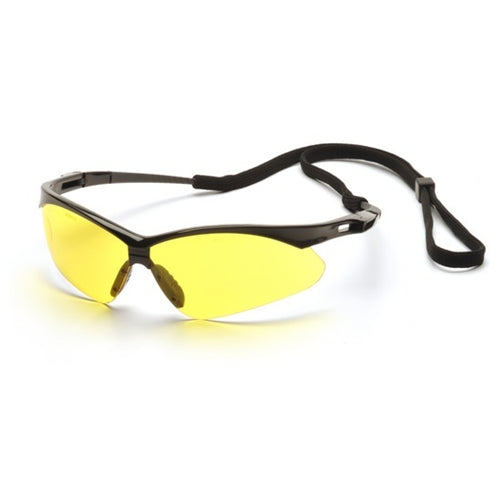 Pyramex SB6330SP PMXTREME Eyewear Amber Lens with Black Frame & Cord - My Tool Store
