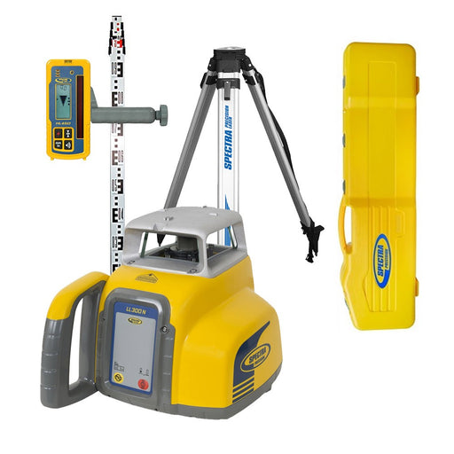Spectra Precision Laser LL300N-3 Laser Level (Grade Rod Metric) With System Case - My Tool Store