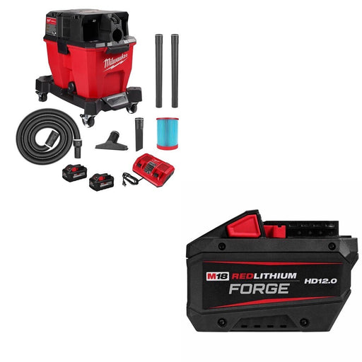 Milwaukee 0920-22HD 9-Gallon Dual-Battery Wet/Dry Vacuum W/ FREE 48-11-1813 M18 Battery