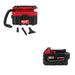 Milwaukee 0970-20 M18 FUEL 2.5 Gal Vacuum W/ FREE 48-11-1850 M18 XC5.0 Battery