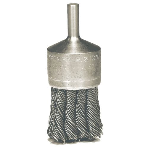 Weiler 10028 1-1/8" Knot Wire End Brush, .020