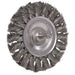 Weiler 17682 3-1/4" Stem-Mounted Knot Wire Wheel, .020, 1/4" Stem, Packs of 5