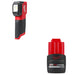 Milwaukee 2127-20 M12 Match Light w/ 48-11-2425 M12 CP2.5 Battery Pack