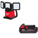Milwaukee 2368-20 M18 Flood & Area Light W/ 48-11-1820 M18 2.0 Battery Pack