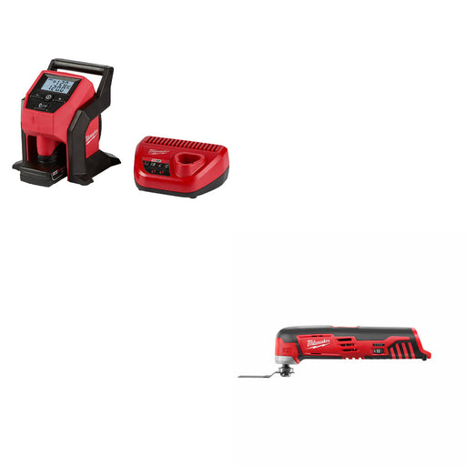 Milwaukee 2475-21XC M12 Inflator Kit W/ FREE 2426-20 M12 Li-Ion Multi-Tool, Bare