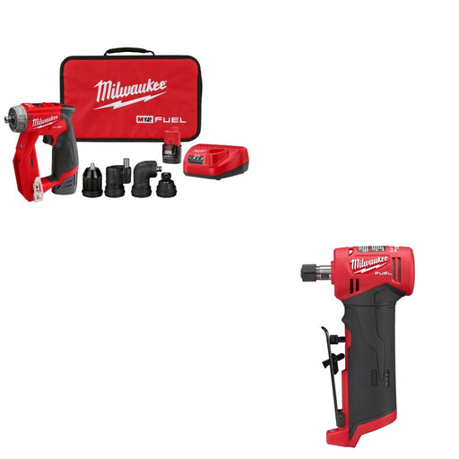 Milwaukee 2505-22 M12 FUEL Drill/Driver Kit w/ 2485-20 M12 FUEL Die Grinder