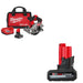 Milwaukee 2521-21HO M12 FUEL 5-3/8" Circular Saw W/ FREE 48-11-2450 Battery Pack