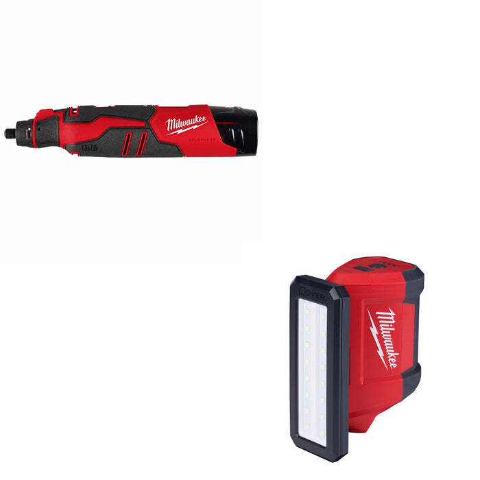 Milwaukee 2525-21 M12 Brushless Rotary Tool Kit W/ FREE 2367-20 M12 Flood Light