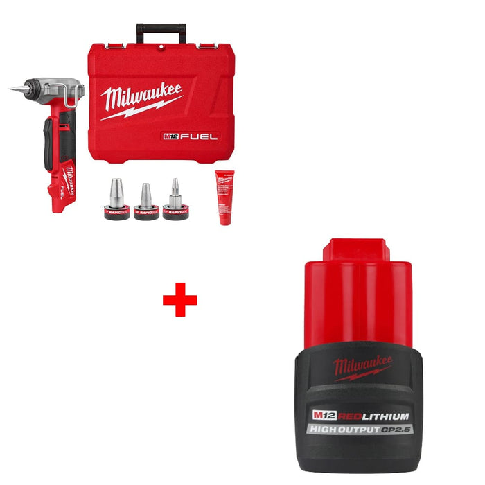 Milwaukee 2532-20 M12 FUEL ProPEX Expander w/ FREE 48-11-2425 M12 Battery Pack