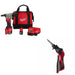Milwaukee 2550-22 Rivet Tool Kit W/ FREE 2488-20 Soldering Iron