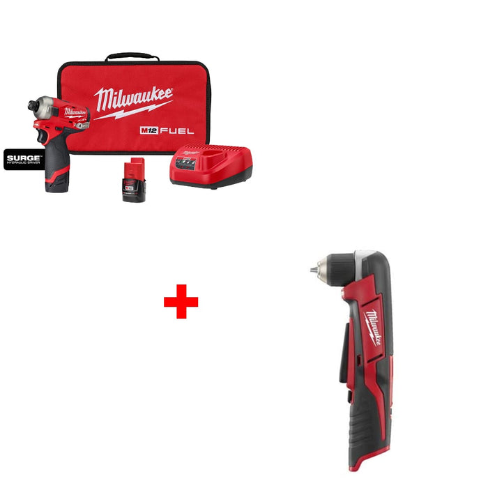 Milwaukee 2551-22 1/4" Hydraulic Driver Kit w/ FREE 2415-20 3/8" Drill Driver