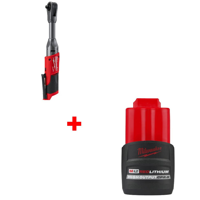 Milwaukee 2560-20 M12 FUEL 3/8" Ratchet w/ FREE 48-11-2425 M12 Battery Pack
