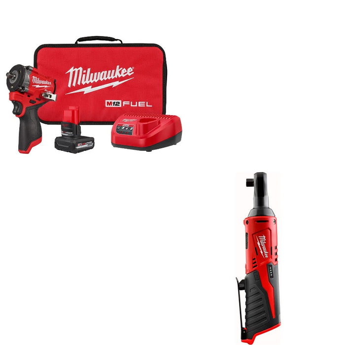 Milwaukee 2562-21 Impact Wrench Kit W/ 2457-20 Cordless Ratchet