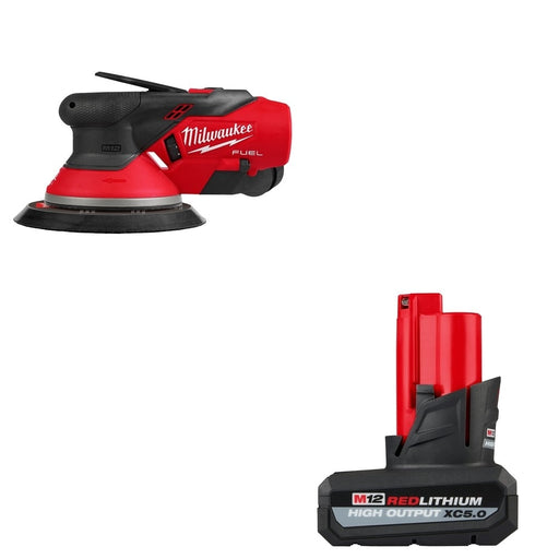 Milwaukee 2584-20 M12 FUEL 6" Random Orbital Sander (3/32") W/ FREE 48-11-2450 M12 Battery