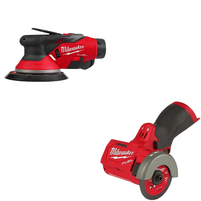 Milwaukee 2584-22CX M12 FUEL 6" Random Orbital Sander (3/32") W/ FREE 2522-20 Cut Off Tool