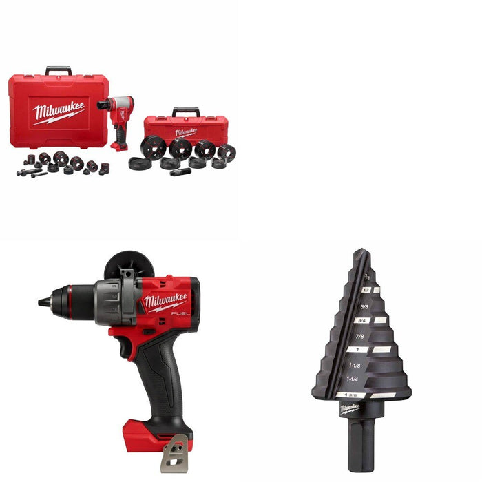 Milwaukee 2676-04 Knockout Tool Kit W/ FREE Hammer Drill and FREE Step Bit