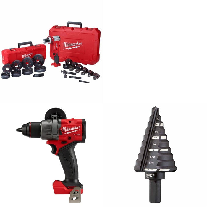 Milwaukee 2677-04 Knockout Tool Kit W/ FREE Hammer Drill and FREE Step Bit