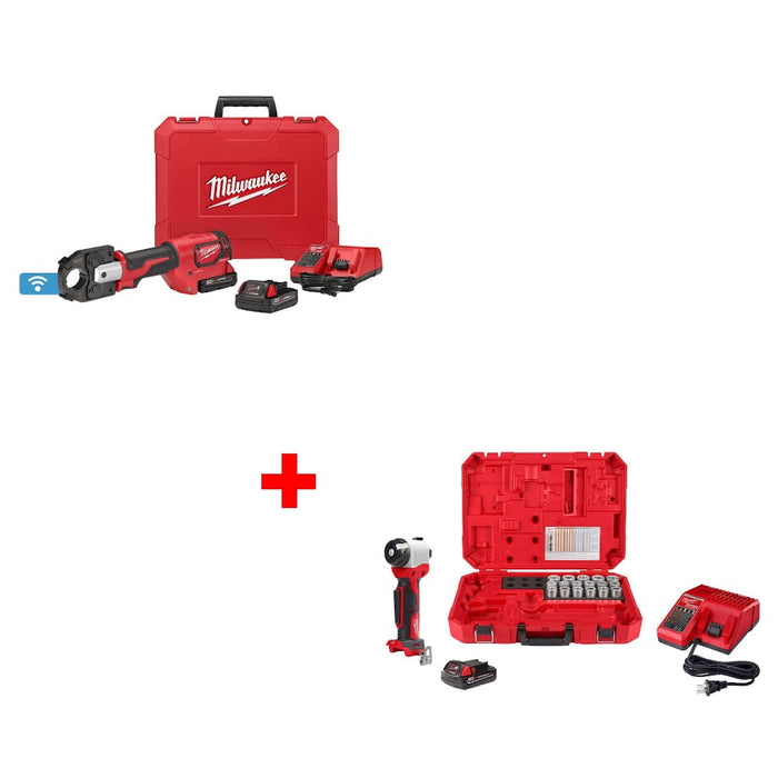 Milwaukee 2679-22 M18 Crimper Kit w/ FREE 2935CU-21S M18 Cable Stripper Kit