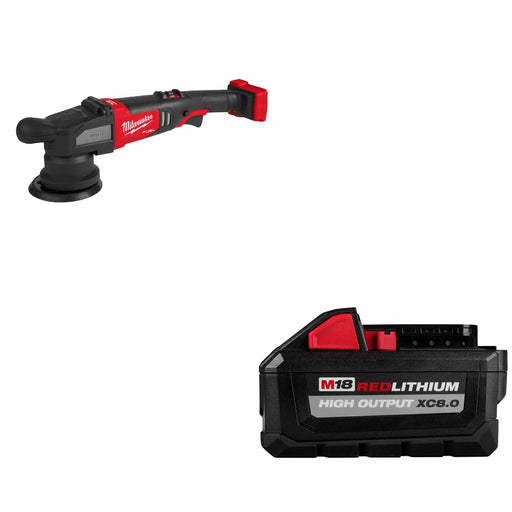 Milwaukee 2684-20 M18 FUEL 15mm Polisher W/ FREE 48-11-1880 M18 XC8.0 BATTERY