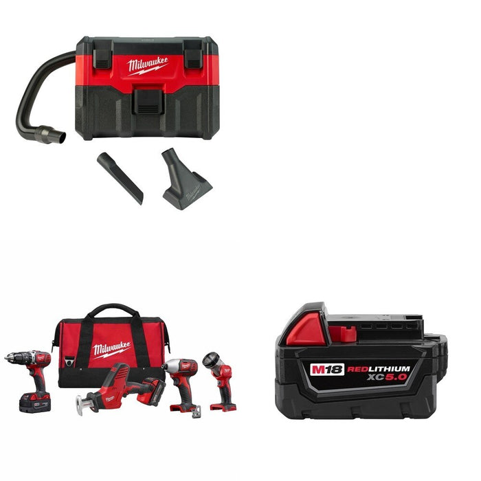 Milwaukee 2695-24 4-Tool Combo W/ FREE 0880-20 and FREE 48-11-1850
