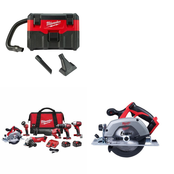 Milwaukee 2696-26 6-Tool Combo W/ FREE 0880-20 and FREE 2630-20