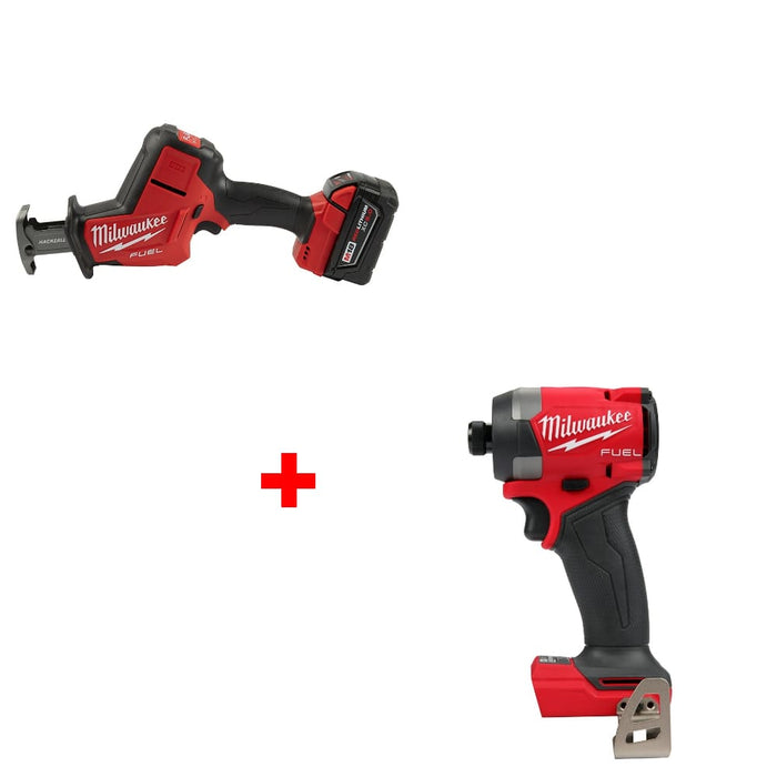 Milwaukee 2719-21 M18 FUEL Hackzall Kit w/ FREE 2953-20 M18  Hex Impact Driver
