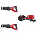 Milwaukee 2722-20 M18 FUEL SAWZALL, 2Pk w/ FREE  48-59-1880 M18 Starter Kit