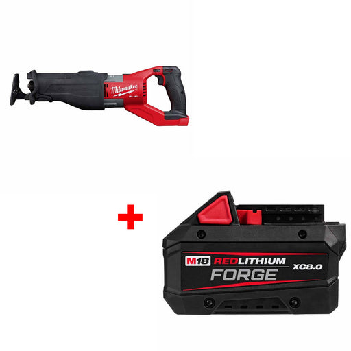 Milwaukee 2722-20 M18 FUEL SUPER SAWZALL W/ FREE 48-11-1881 M18 Battery Pack