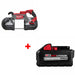 Milwaukee 2729-20 M18 FUEL Band Saw, Bare w/ FREE 48-11-1880 M18 XC8.0 BATTERY