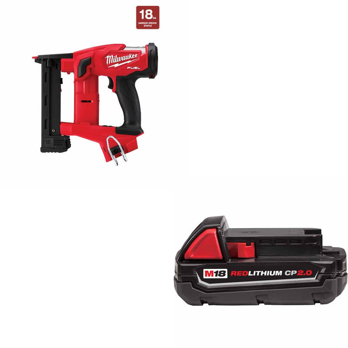 Milwaukee 2749-20 M18 FUEL 18Ga STAPLER w/ FREE 48-11-1820 M18 2.0 Battery Pack