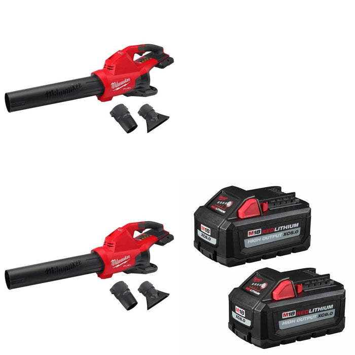 Milwaukee 2824-20 M18 FUEL Blower, 2 Pack W/ FREE 48-11-1862 M18 Battery-2Pk