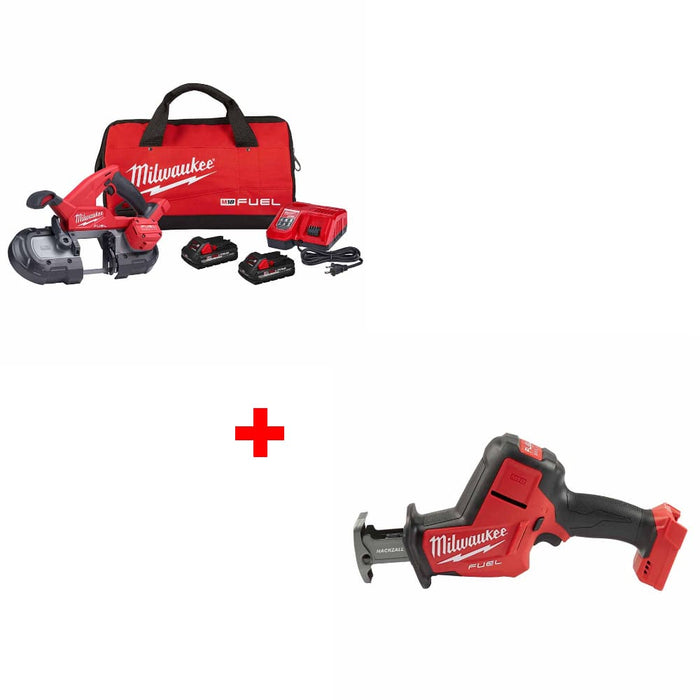 Milwaukee 2829-22 M18 FUEL Band Saw Kit w/ FREE 2719-20 M18 FUEL Hackzall, Bare
